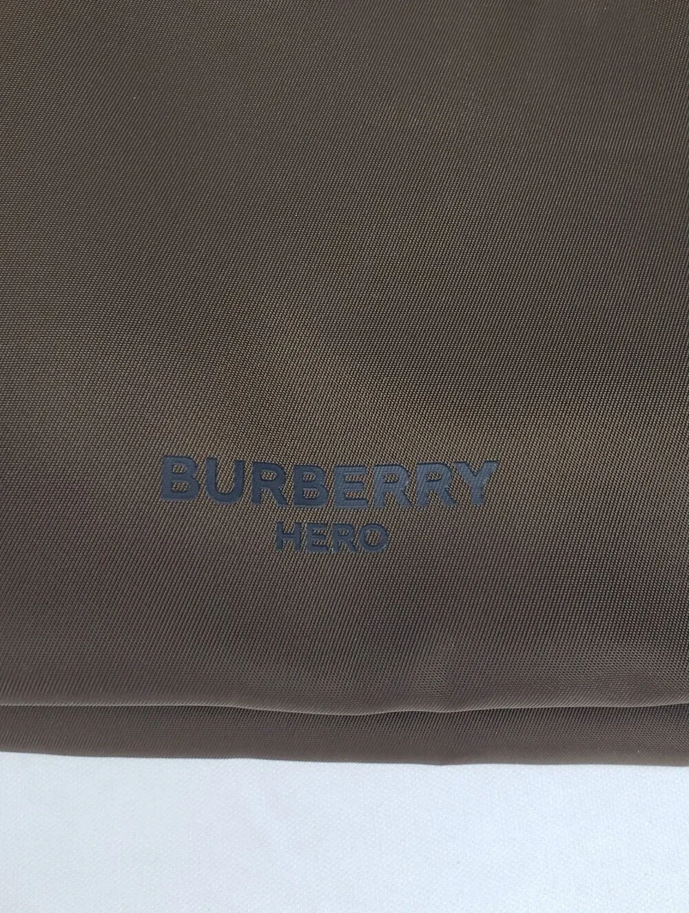 Burberry Brown Nylon Toiletry Pouch with Carry Strap - Picture 2 of 6